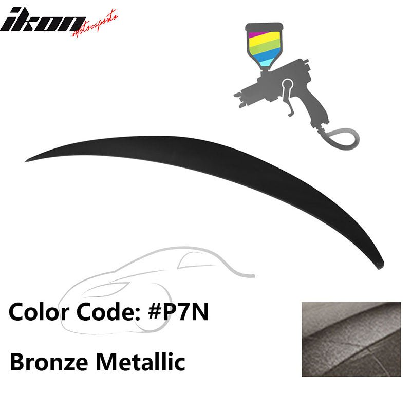 2010 - 2015 Hyundai Elantra OE Style Rear Trunk Spoiler ABSPainted P7N Bronze MetallicIkon Motorsports