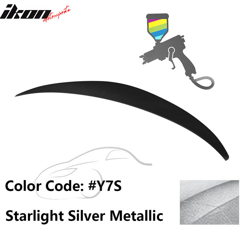 2010 - 2015 Hyundai Elantra OE Style Rear Trunk Spoiler ABSPainted Y7S Starlight Silver MetallicIkon Motorsports