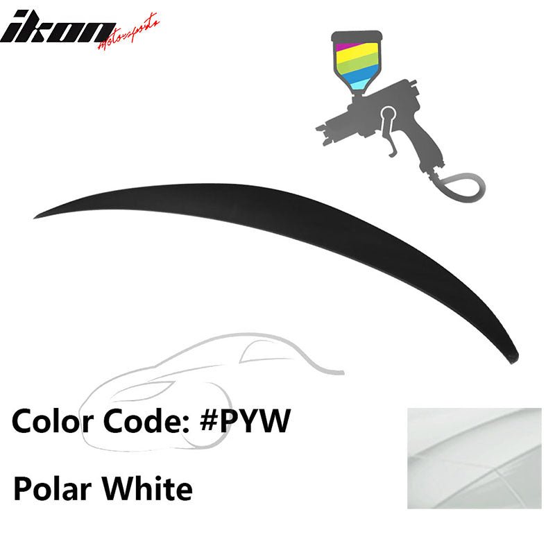 2010 - 2015 Hyundai Elantra OE Style Rear Trunk Spoiler ABSPainted PYW Polar WhiteIkon Motorsports