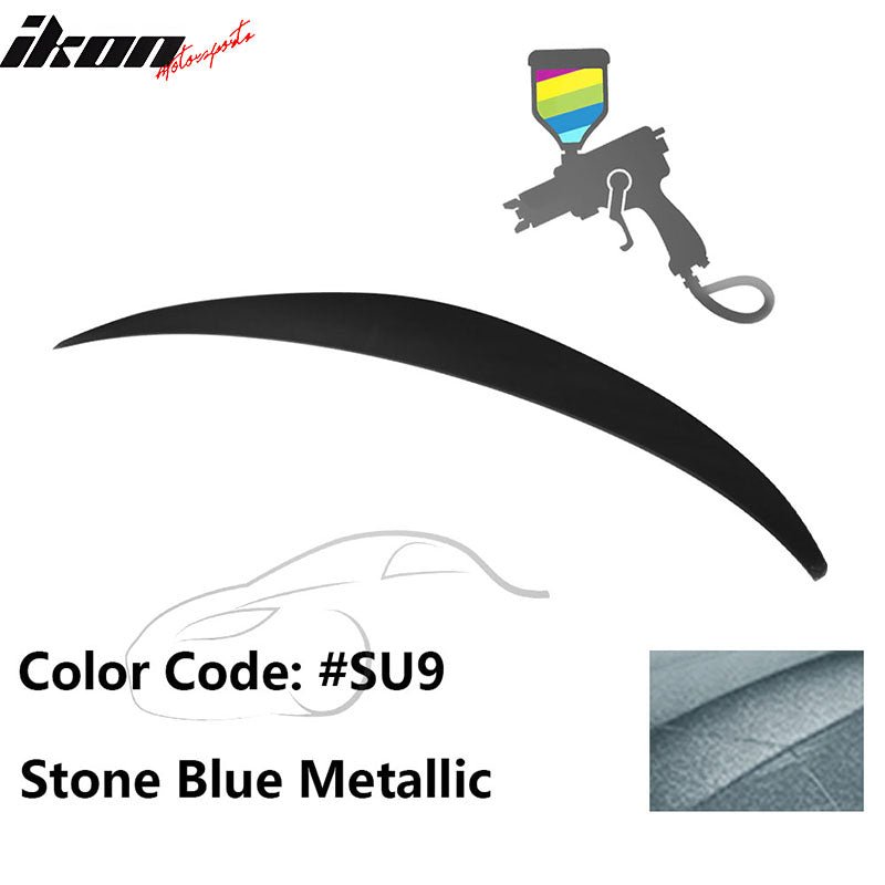 2010 - 2015 Hyundai Elantra OE Style Rear Trunk Spoiler ABSPainted SU9 Stone Blue MetallicIkon Motorsports