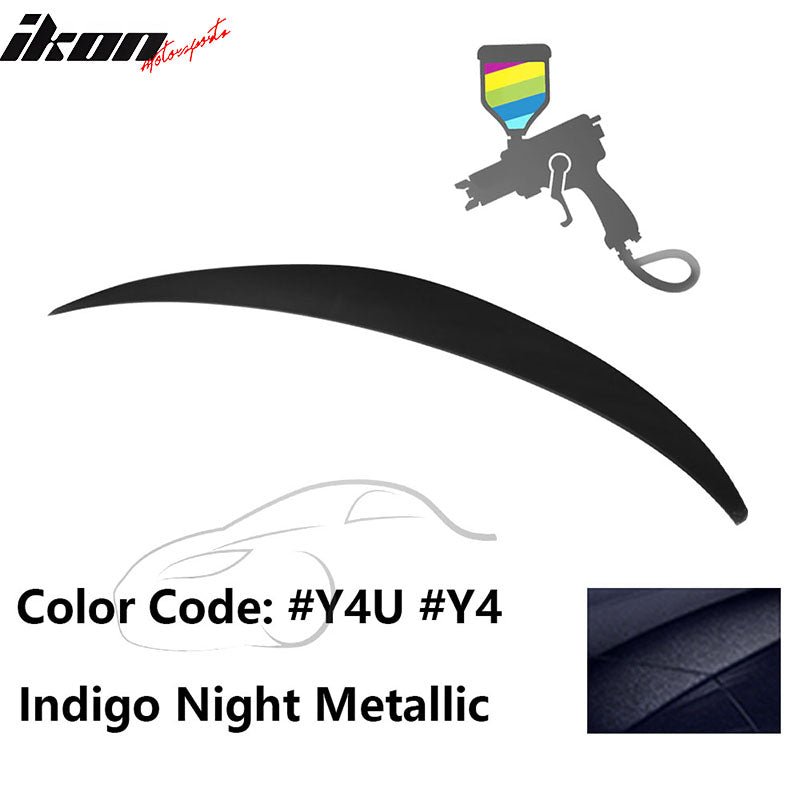 2010 - 2015 Hyundai Elantra OE Style Rear Trunk Spoiler ABSPainted Y4U Indigo Night MetallicIkon Motorsports