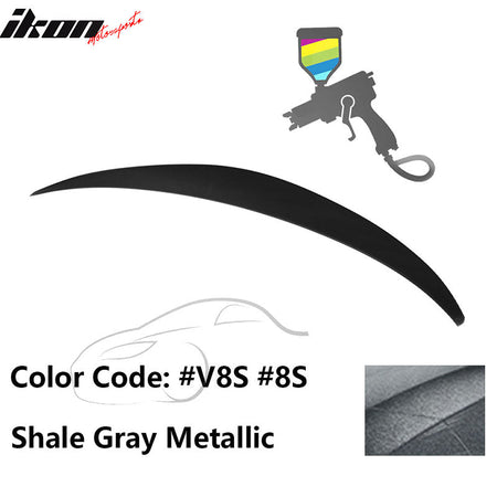 2010 - 2015 Hyundai Elantra OE Style Rear Trunk Spoiler ABSPainted V8S Shale Gray MetallicIkon Motorsports