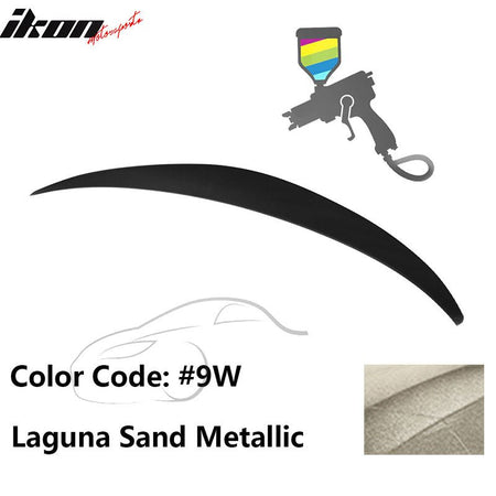 2010 - 2015 Hyundai Elantra OE Style Rear Trunk Spoiler ABSPainted 9W Laguna Sand MetallicIkon Motorsports