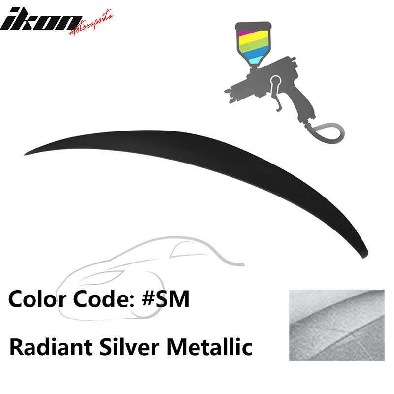2010 - 2015 Hyundai Elantra OE Style Rear Trunk Spoiler ABSPainted SM Radiant Silver MetallicIkon Motorsports