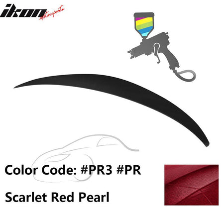 2010 - 2015 Hyundai Elantra OE Style Rear Trunk Spoiler ABSPainted PR3 Scarlet Red PearlIkon Motorsports