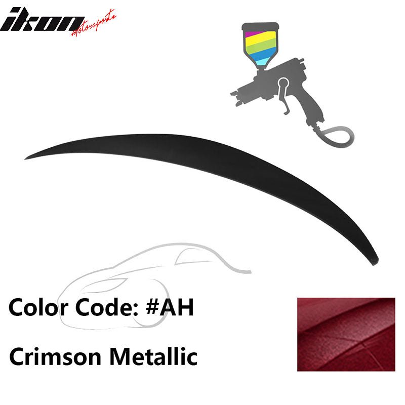 2010 - 2015 Hyundai Elantra OE Style Rear Trunk Spoiler ABSPainted AH Crimson MetallicIkon Motorsports