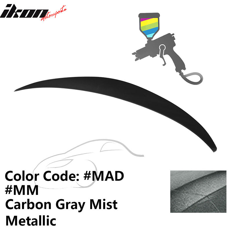 2010 - 2015 Hyundai Elantra OE Style Rear Trunk Spoiler ABSPainted MAD Carbon Gray Mist MetallicIkon Motorsports