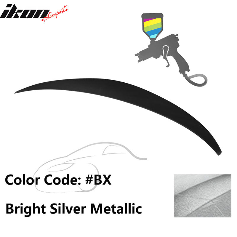 2010 - 2015 Hyundai Elantra OE Style Rear Trunk Spoiler ABSPainted BX Bright Silver MetallicIkon Motorsports