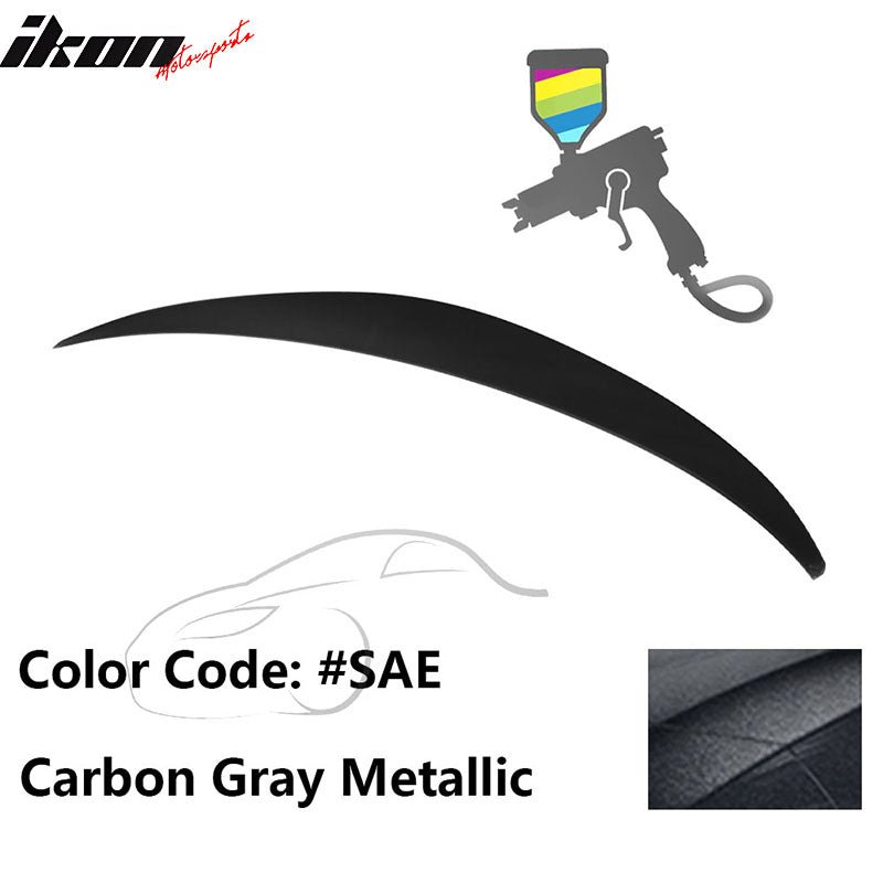 2010 - 2015 Hyundai Elantra OE Style Rear Trunk Spoiler ABSPainted SAE Carbon Gray MetallicIkon Motorsports