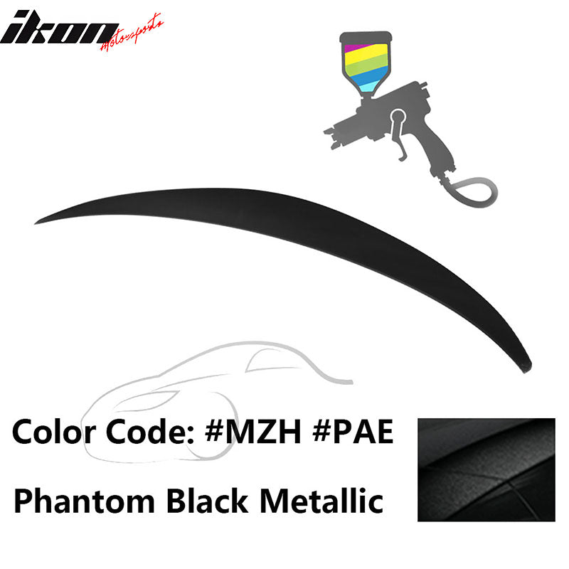 2010 - 2015 Hyundai Elantra OE Style Rear Trunk Spoiler ABSPainted MZH Phantom Black MetallicIkon Motorsports
