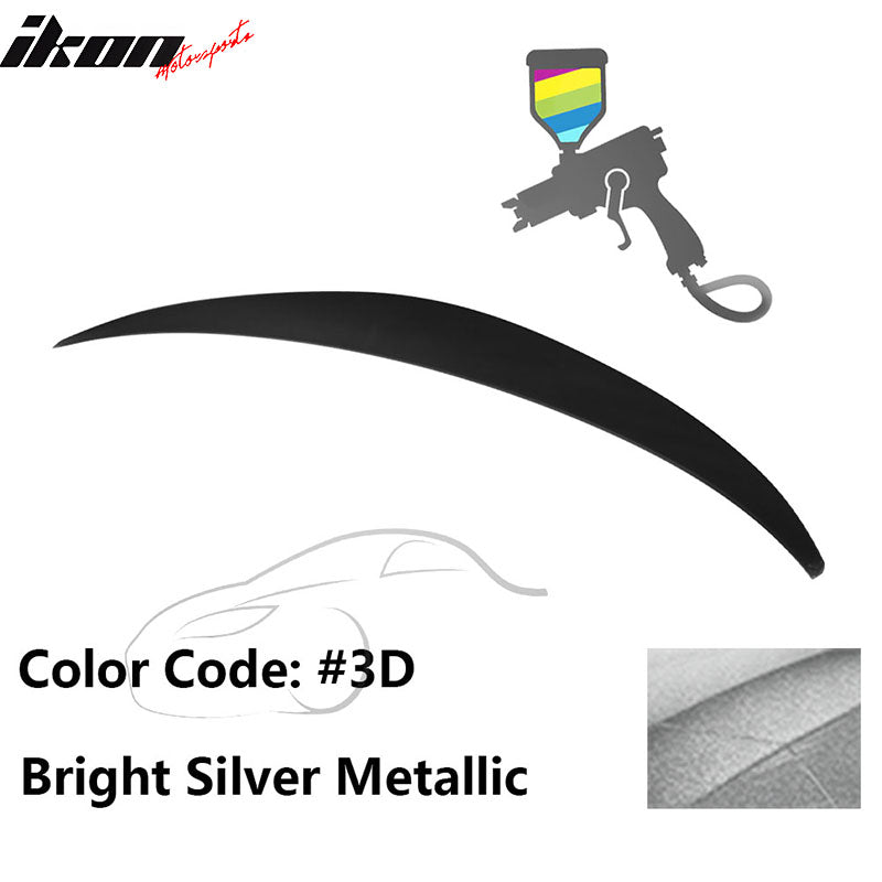 2010 - 2015 Hyundai Elantra OE Style Rear Trunk Spoiler ABSPainted 3D Bright Silver MetallicIkon Motorsports