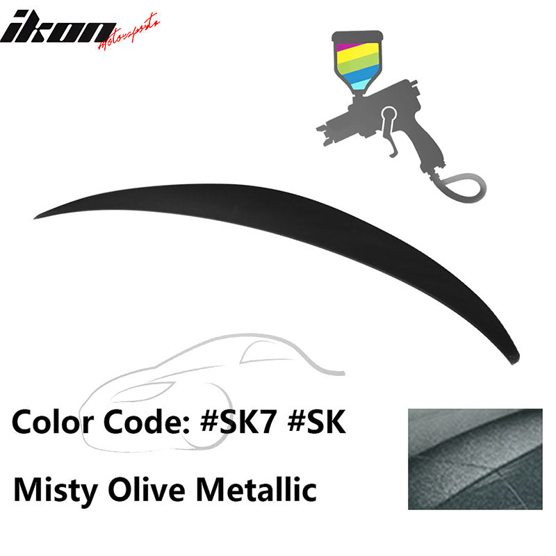 2010 - 2015 Hyundai Elantra OE Style Rear Trunk Spoiler ABSPainted SK7 Misty Olive MetallicIkon Motorsports