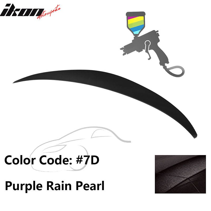 2010 - 2015 Hyundai Elantra OE Style Rear Trunk Spoiler ABSPainted 7D Purple Rain PearlIkon Motorsports