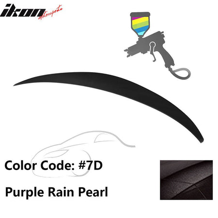 2010 - 2015 Hyundai Elantra OE Style Rear Trunk Spoiler ABSPainted 7D Purple Rain PearlIkon Motorsports