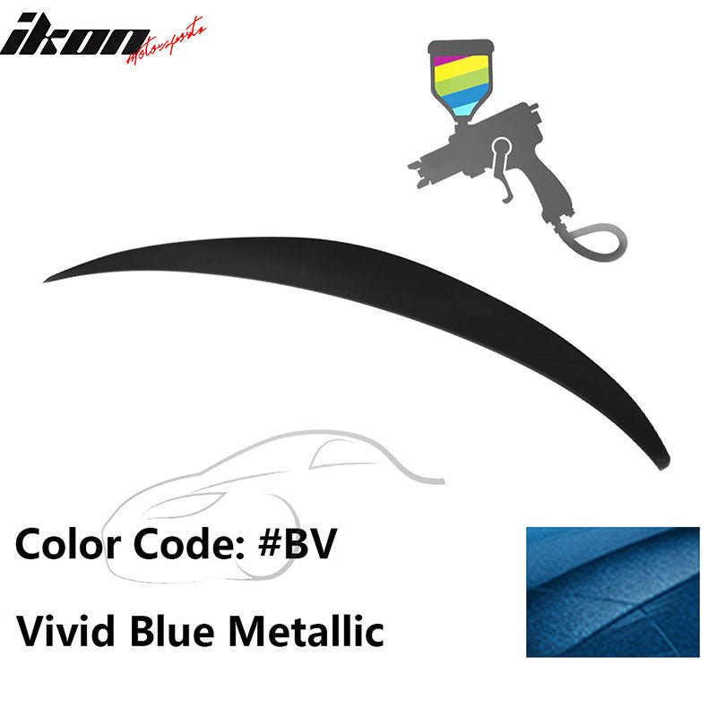 2010 - 2015 Hyundai Elantra OE Style Rear Trunk Spoiler ABSPainted BV Vivid Blue MetallicIkon Motorsports