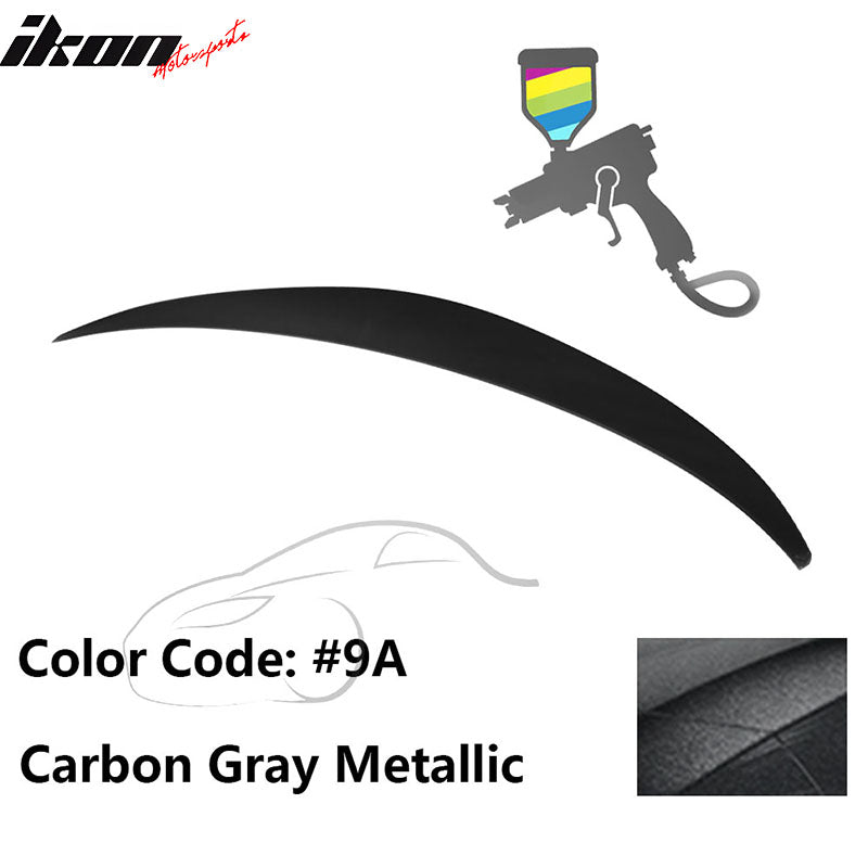 2010 - 2015 Hyundai Elantra OE Style Rear Trunk Spoiler ABSPainted 9A Carbon Gray MetallicIkon Motorsports