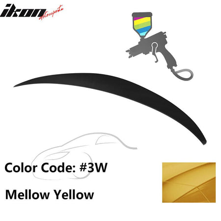 2010 - 2015 Hyundai Elantra OE Style Rear Trunk Spoiler ABSPainted 3W Mellow YellowIkon Motorsports