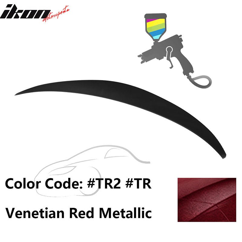 2010 - 2015 Hyundai Elantra OE Style Rear Trunk Spoiler ABSPainted TR2 Venetian Red MetallicIkon Motorsports