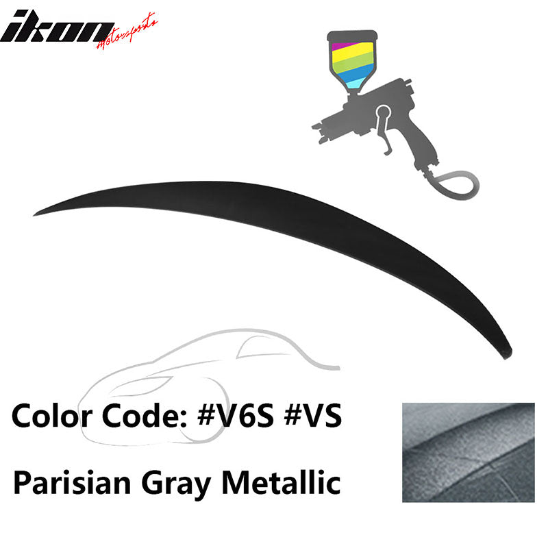 2010 - 2015 Hyundai Elantra OE Style Rear Trunk Spoiler ABSPainted V6S Parisian Gray MetallicIkon Motorsports