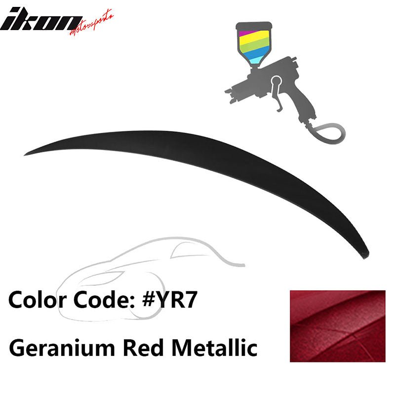 2010 - 2015 Hyundai Elantra OE Style Rear Trunk Spoiler ABSPainted YR7 Geranium Red MetallicIkon Motorsports