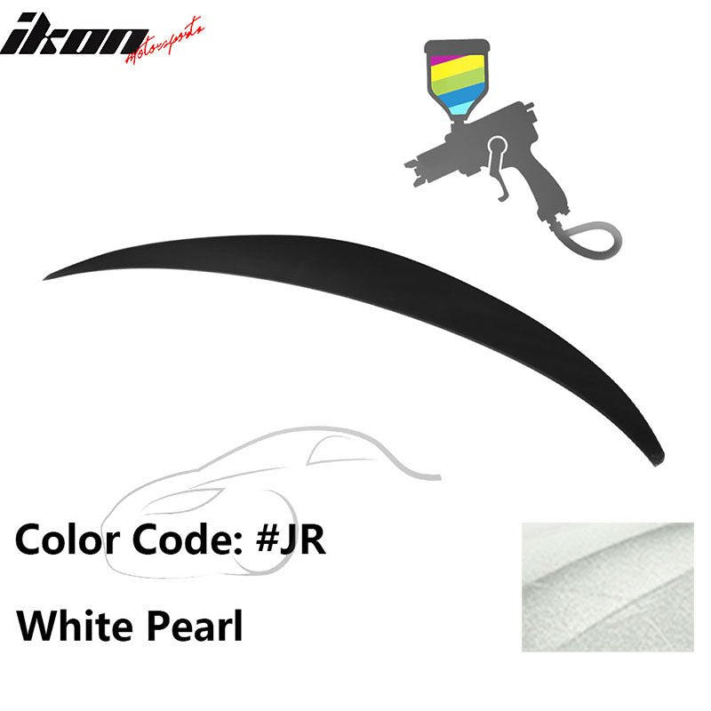 2010 - 2015 Hyundai Elantra OE Style Rear Trunk Spoiler ABSPainted JR White PearlIkon Motorsports