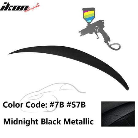 2010 - 2015 Hyundai Elantra OE Style Rear Trunk Spoiler ABSPainted 7B Midnight Black MetallicIkon Motorsports