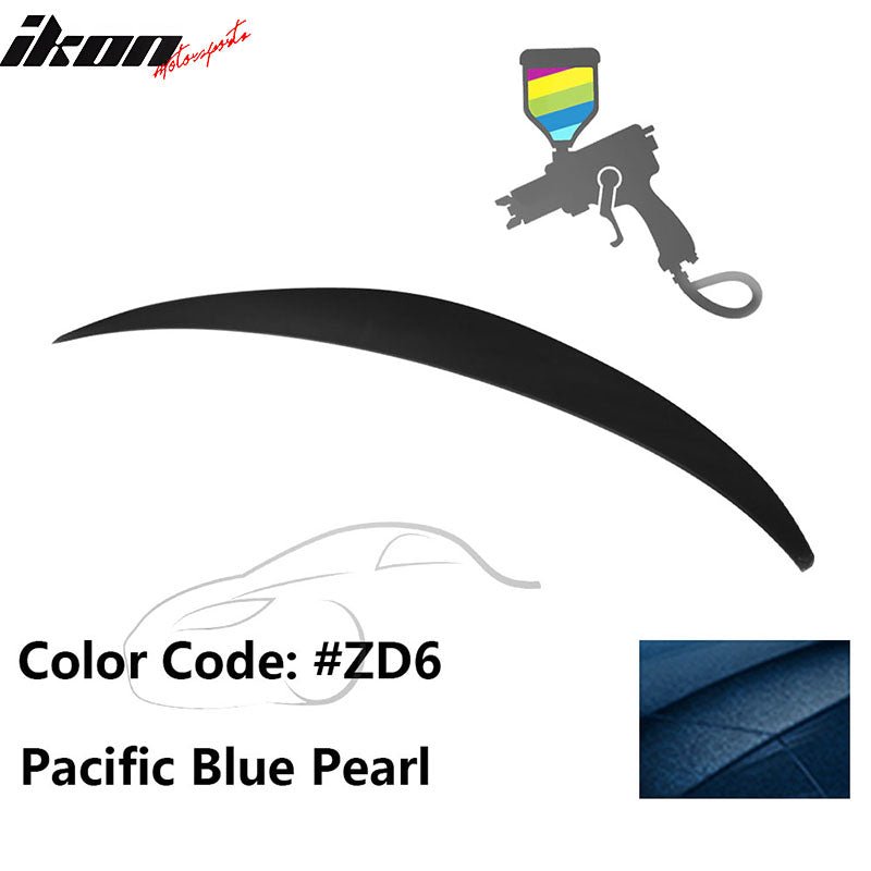 2010 - 2015 Hyundai Elantra OE Style Rear Trunk Spoiler ABSPainted ZD6 Pacific Blue PearlIkon Motorsports