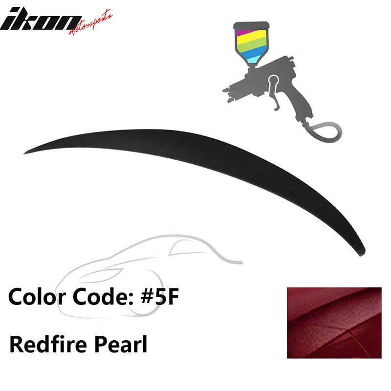 2010 - 2015 Hyundai Elantra OE Style Rear Trunk Spoiler ABSPainted 5F Redfire PearlIkon Motorsports
