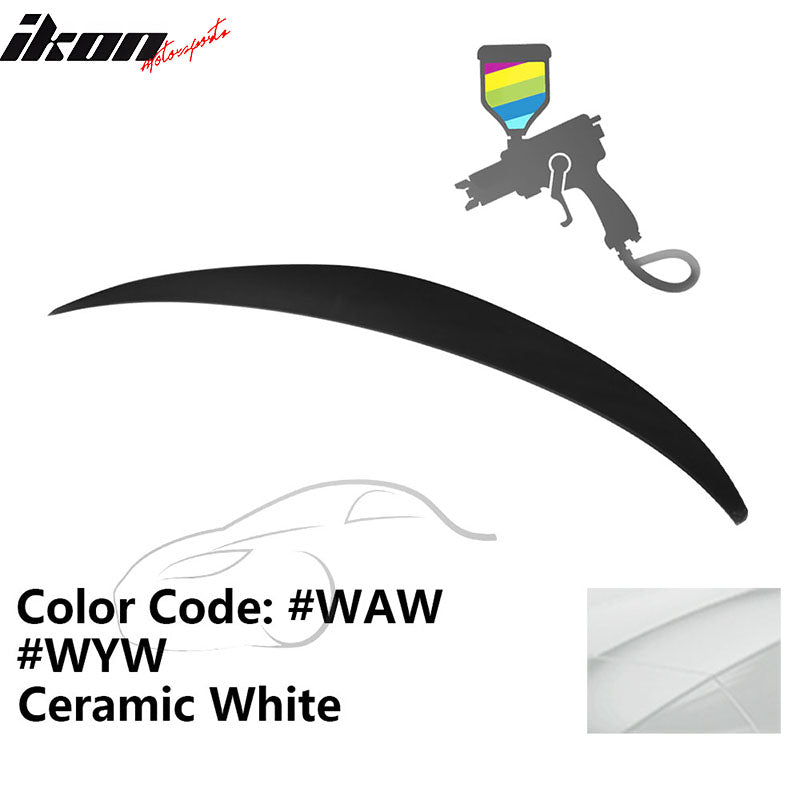 2010 - 2015 Hyundai Elantra OE Style Rear Trunk Spoiler ABSPainted WAW Ceramic WhiteIkon Motorsports