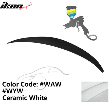 2010 - 2015 Hyundai Elantra OE Style Rear Trunk Spoiler ABSPainted WAW Ceramic WhiteIkon Motorsports