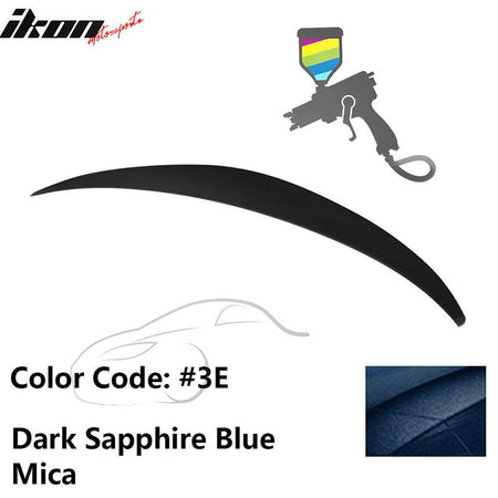 2010 - 2015 Hyundai Elantra OE Style Rear Trunk Spoiler ABSPainted 3E Dark Sapphire Blue MicaIkon Motorsports