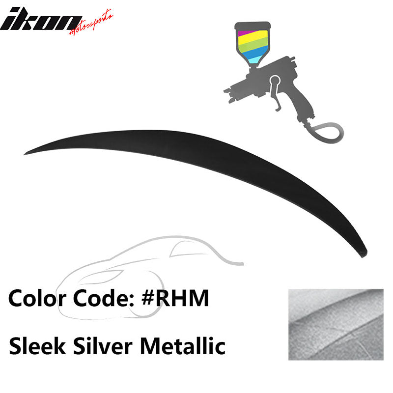 2010 - 2015 Hyundai Elantra OE Style Rear Trunk Spoiler ABSPainted RHM Sleek Silver MetallicIkon Motorsports