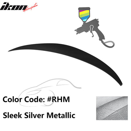 2010 - 2015 Hyundai Elantra OE Style Rear Trunk Spoiler ABSPainted RHM Sleek Silver MetallicIkon Motorsports
