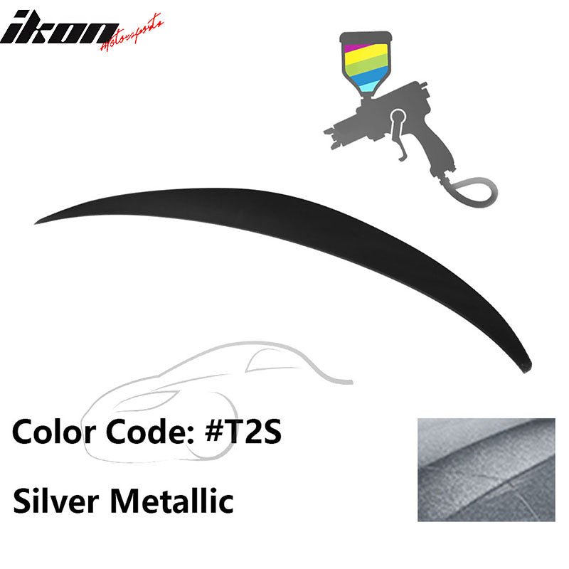 2010 - 2015 Hyundai Elantra OE Style Rear Trunk Spoiler ABSPainted T2S Silver MetallicIkon Motorsports