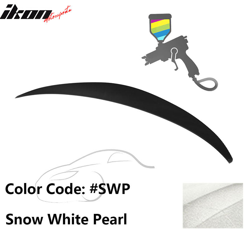 2010 - 2015 Hyundai Elantra OE Style Rear Trunk Spoiler ABSPainted SWP Snow White PearlIkon Motorsports