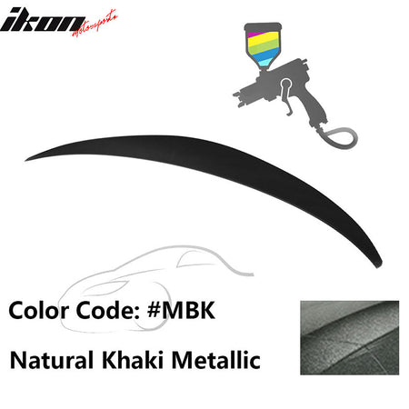 2010 - 2015 Hyundai Elantra OE Style Rear Trunk Spoiler ABSPainted MBK Natural Khaki MetallicIkon Motorsports