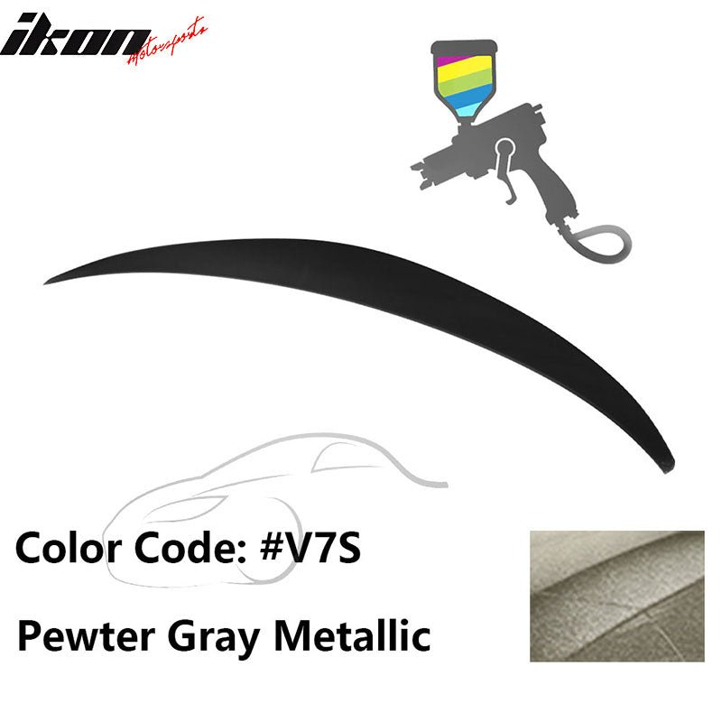 2010 - 2015 Hyundai Elantra OE Style Rear Trunk Spoiler ABSPainted V7S Pewter Gray MetallicIkon Motorsports