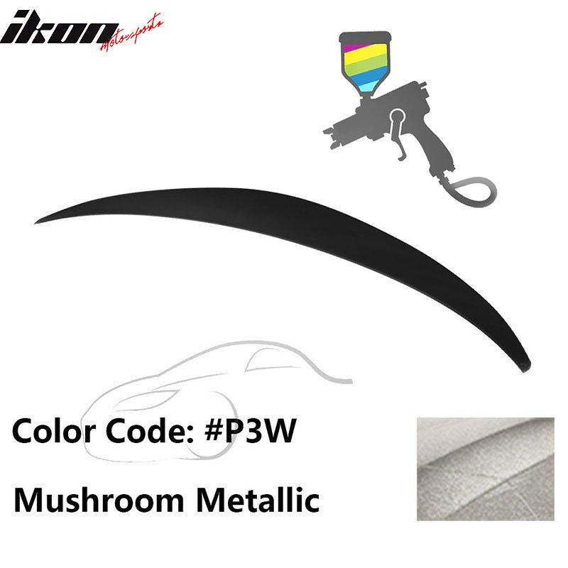 2010 - 2015 Hyundai Elantra OE Style Rear Trunk Spoiler ABSPainted P3W Mushroom MetallicIkon Motorsports