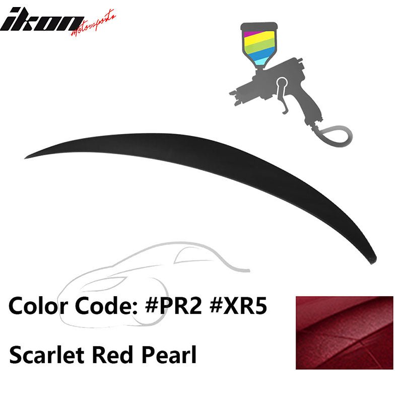 2010 - 2015 Hyundai Elantra OE Style Rear Trunk Spoiler ABSPainted PR2 Scarlet Red PearlIkon Motorsports