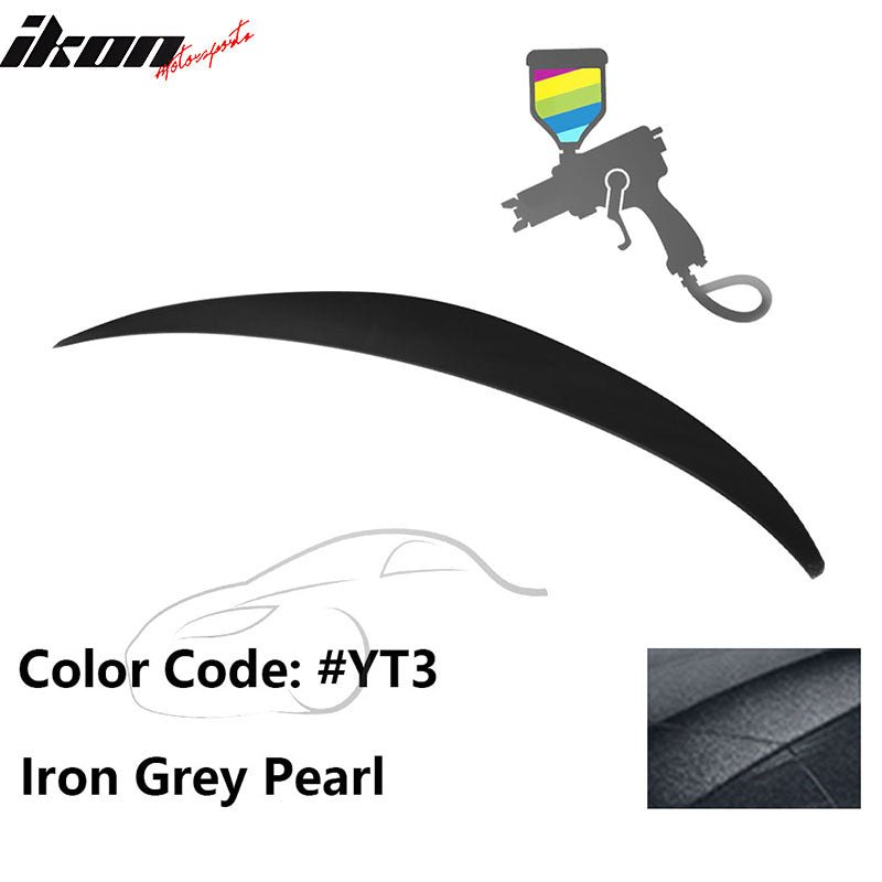 2010 - 2015 Hyundai Elantra OE Style Rear Trunk Spoiler ABSPainted YT3 Iron Grey PearlIkon Motorsports