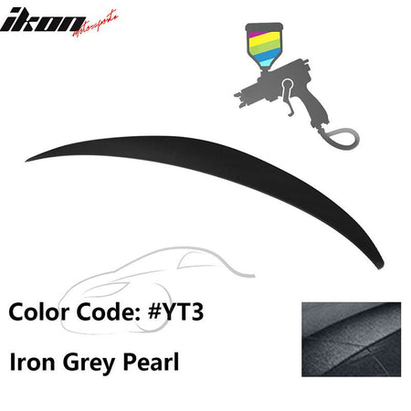 2010 - 2015 Hyundai Elantra OE Style Rear Trunk Spoiler ABSPainted YT3 Iron Grey PearlIkon Motorsports