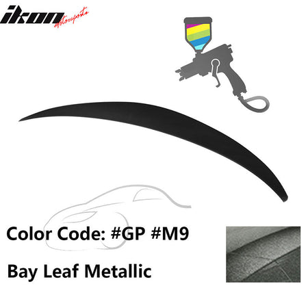 2010 - 2015 Hyundai Elantra OE Style Rear Trunk Spoiler ABSPainted GP Bay Leaf MetallicIkon Motorsports