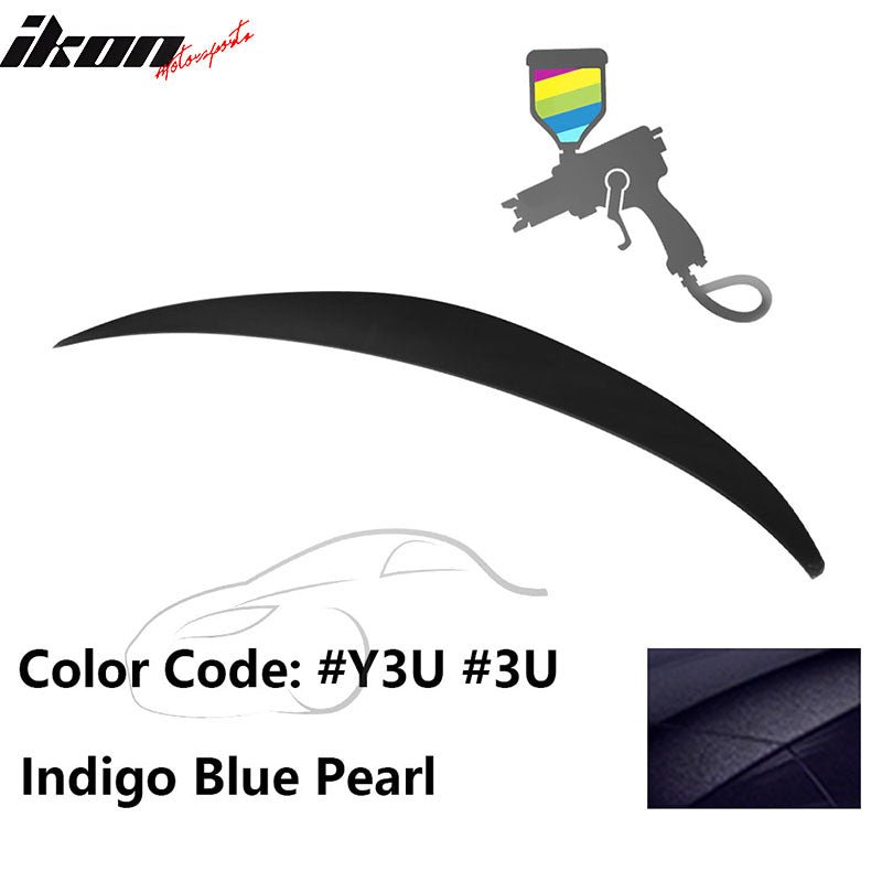 2010 - 2015 Hyundai Elantra OE Style Rear Trunk Spoiler ABSPainted Y3U Indigo Blue PearlIkon Motorsports