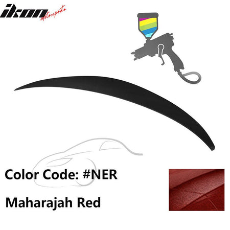 2010 - 2015 Hyundai Elantra OE Style Rear Trunk Spoiler ABSPainted NER Maharajah RedIkon Motorsports