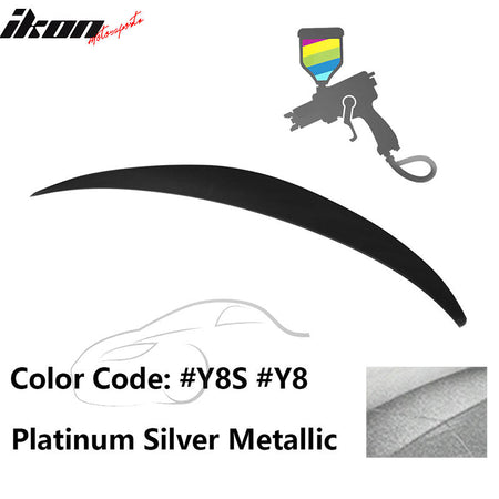 2010 - 2015 Hyundai Elantra OE Style Rear Trunk Spoiler ABSPainted Y8S Platinum Silver MetallicIkon Motorsports