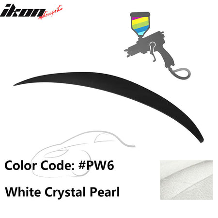 2010 - 2015 Hyundai Elantra OE Style Rear Trunk Spoiler ABSPainted PW6 White Crystal PearlIkon Motorsports