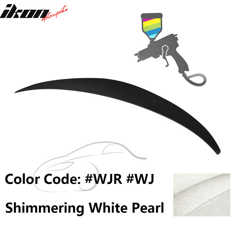 2010 - 2015 Hyundai Elantra OE Style Rear Trunk Spoiler ABSPainted WJR Shimmering White PearlIkon Motorsports