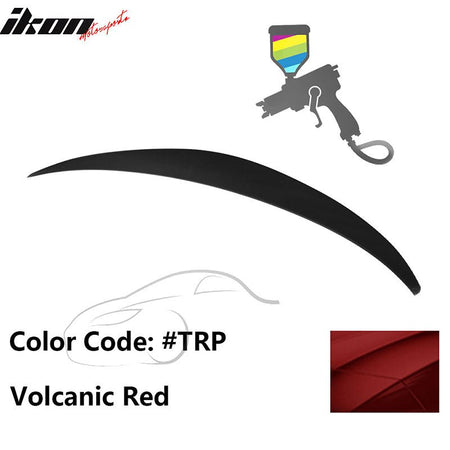 2010 - 2015 Hyundai Elantra OE Style Rear Trunk Spoiler ABSPainted TRP Volcanic RedIkon Motorsports