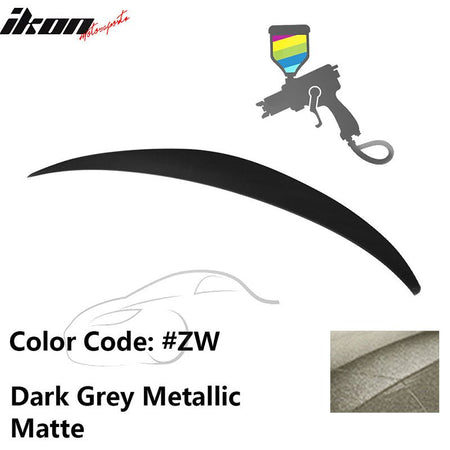 2010 - 2015 Hyundai Elantra OE Style Rear Trunk Spoiler ABSPainted ZW Dark Grey Metallic MatteIkon Motorsports