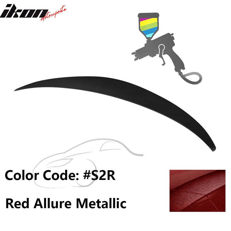 2010 - 2015 Hyundai Elantra OE Style Rear Trunk Spoiler ABSPainted S2R Red Allure MetallicIkon Motorsports